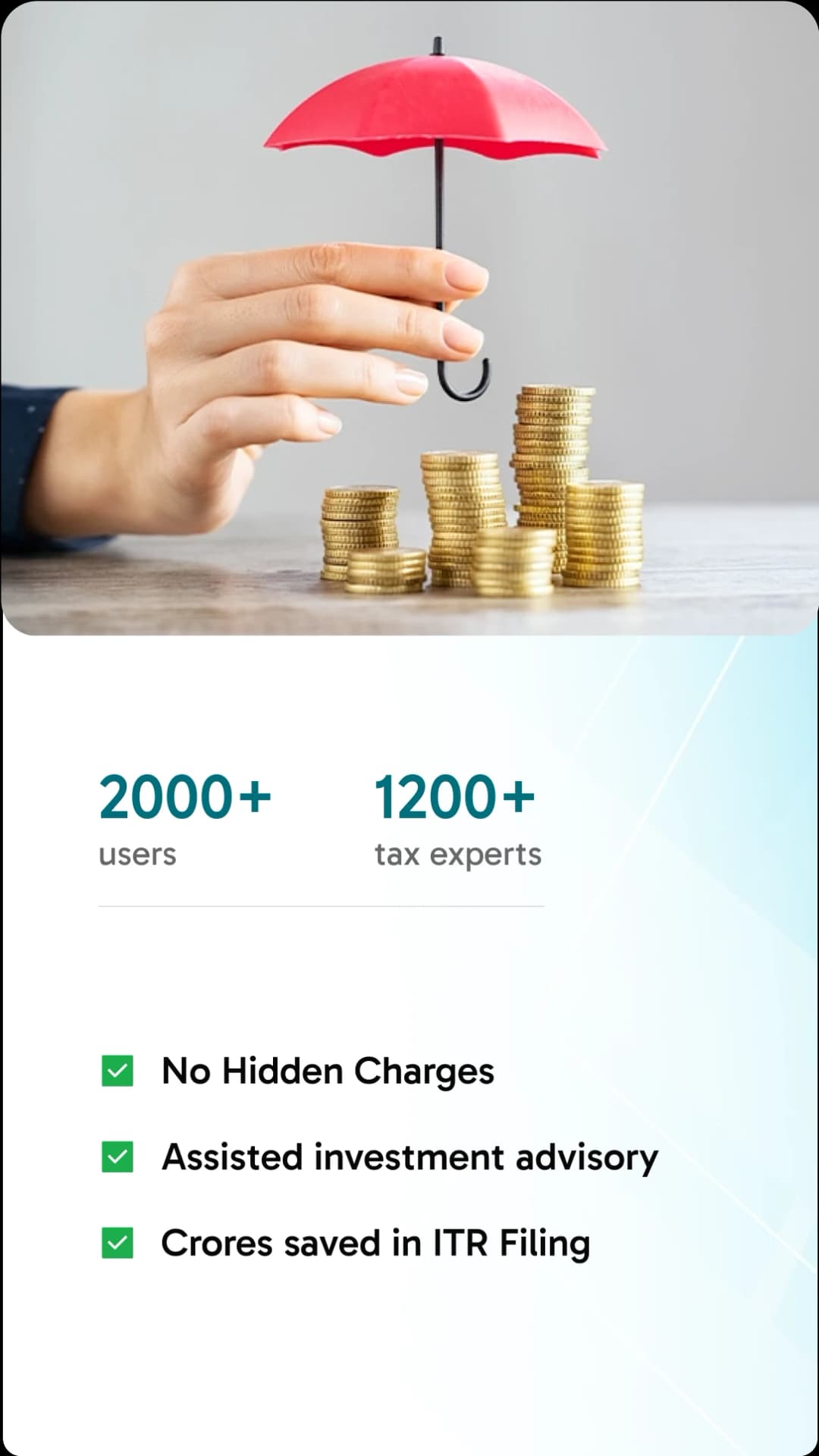 ZeroDigits financial advisory app interface